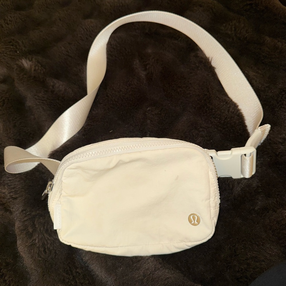 Lululemon Cream Belt Bag